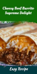 Cheesy Beef Burrito Supreme Delight