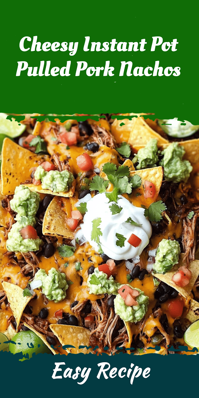 Cheesy Instant Pot Pulled Pork Nachos