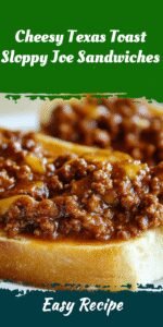 Cheesy Texas Toast Sloppy Joe Sandwiches