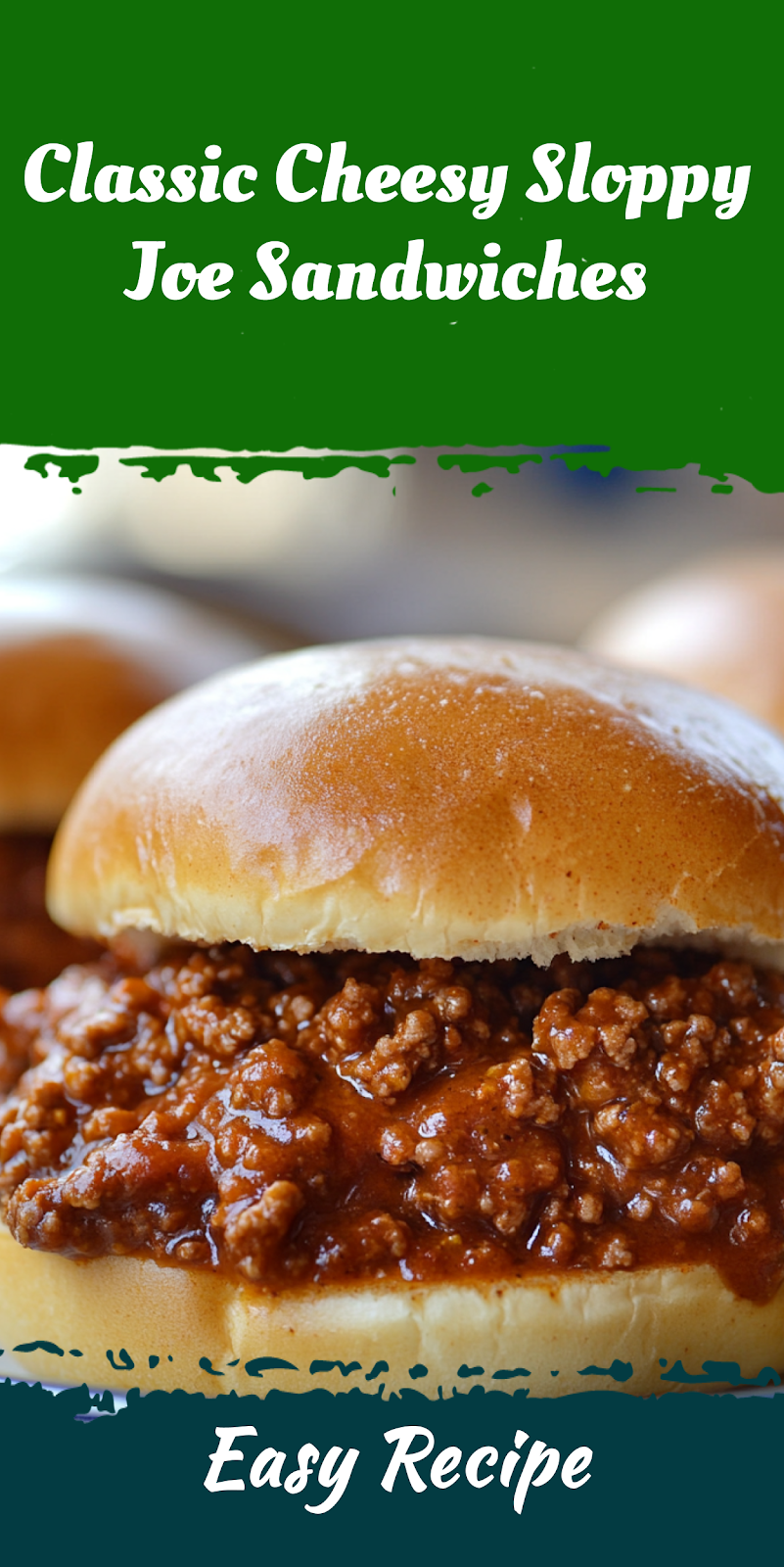 Classic Cheesy Sloppy Joe Sandwiches