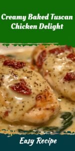 Creamy Baked Tuscan Chicken Delight