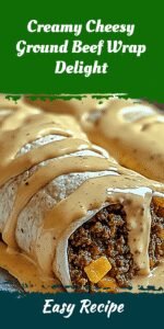 Creamy Cheesy Ground Beef Wrap Delight