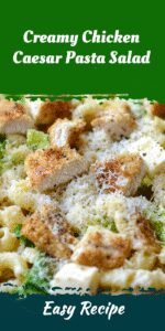 Creamy Chicken Caesar Pasta Salad