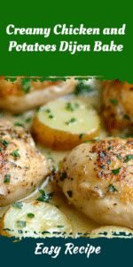 Creamy Chicken and Potatoes Dijon Bake
