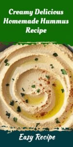 Creamy Delicious Homemade Hummus Recipe