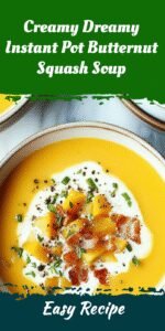 Creamy Dreamy Instant Pot Butternut Squash Soup