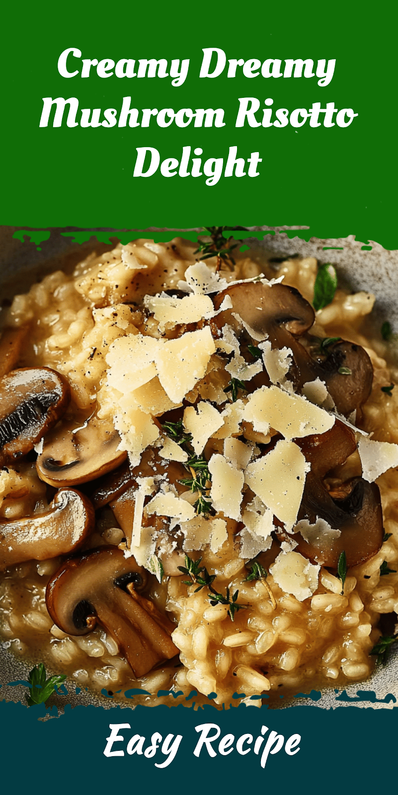 Creamy Dreamy Mushroom Risotto Delight