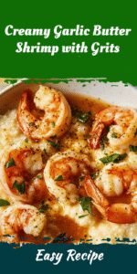Creamy Garlic Butter Shrimp with Grits