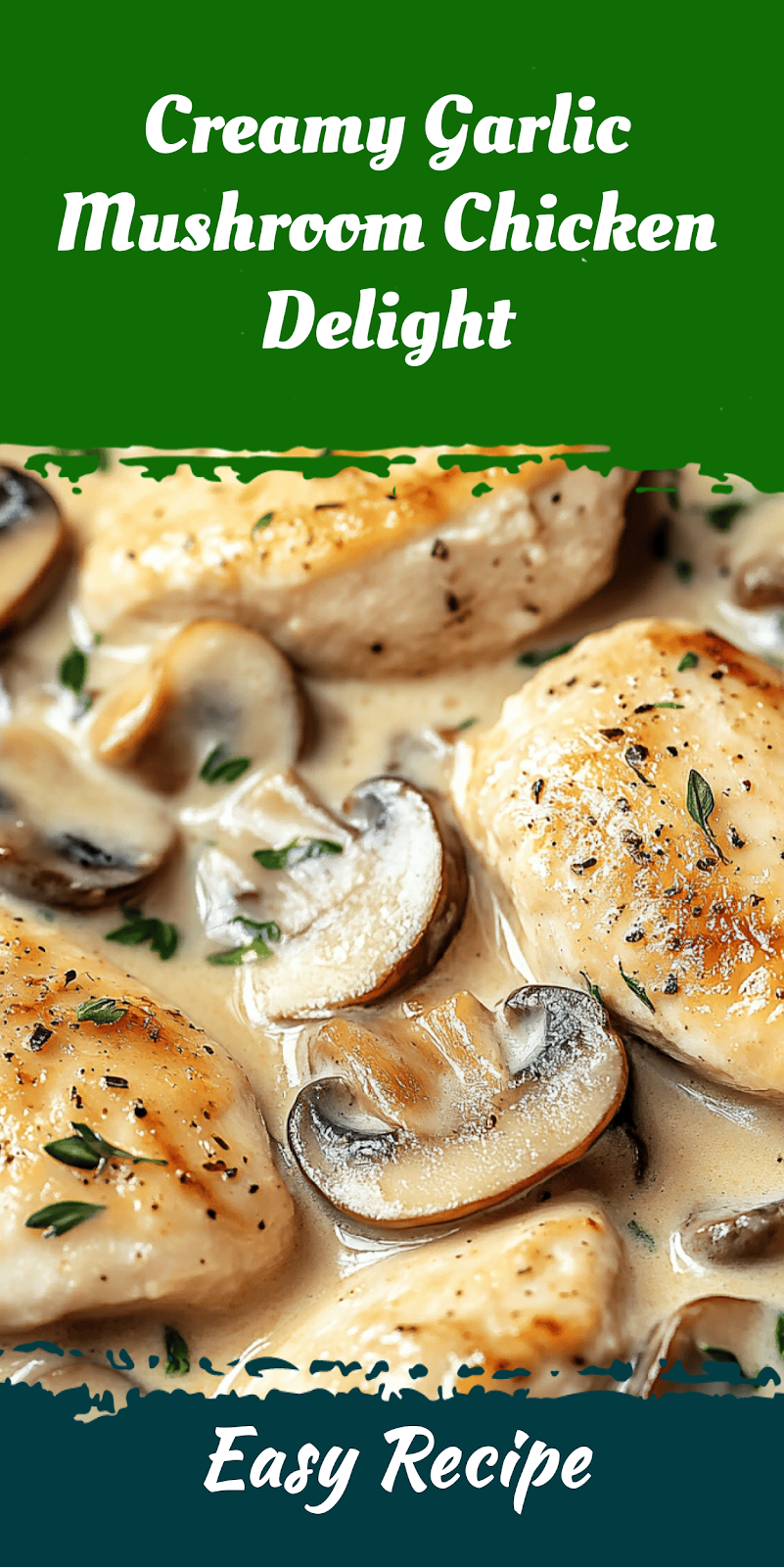 Creamy Garlic Mushroom Chicken Delight