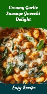 Creamy Garlic Sausage Gnocchi Delight