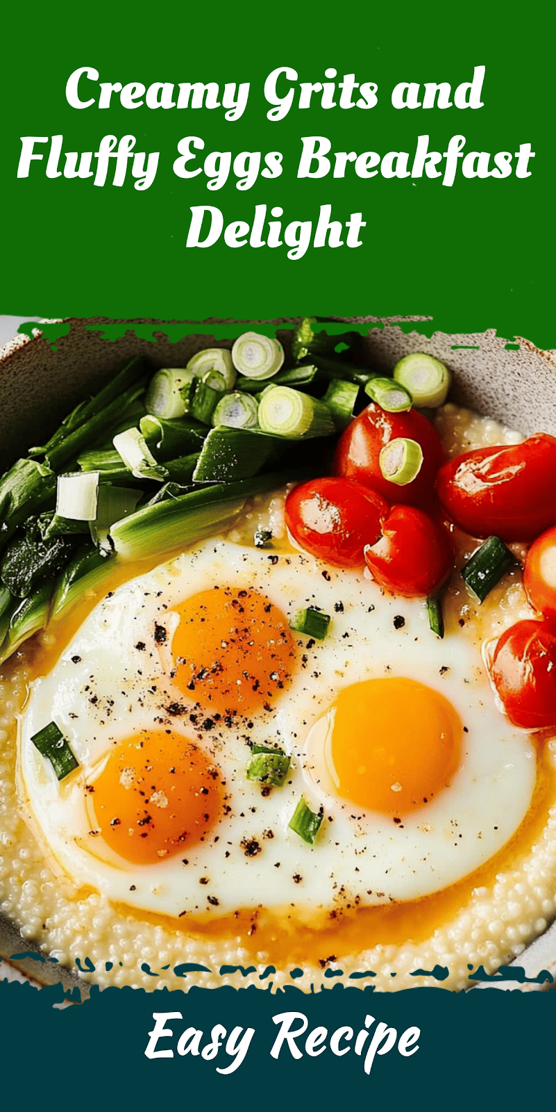 Creamy Grits and Fluffy Eggs Breakfast Delight