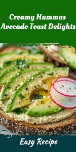 Creamy Hummus Avocado Toast Delights