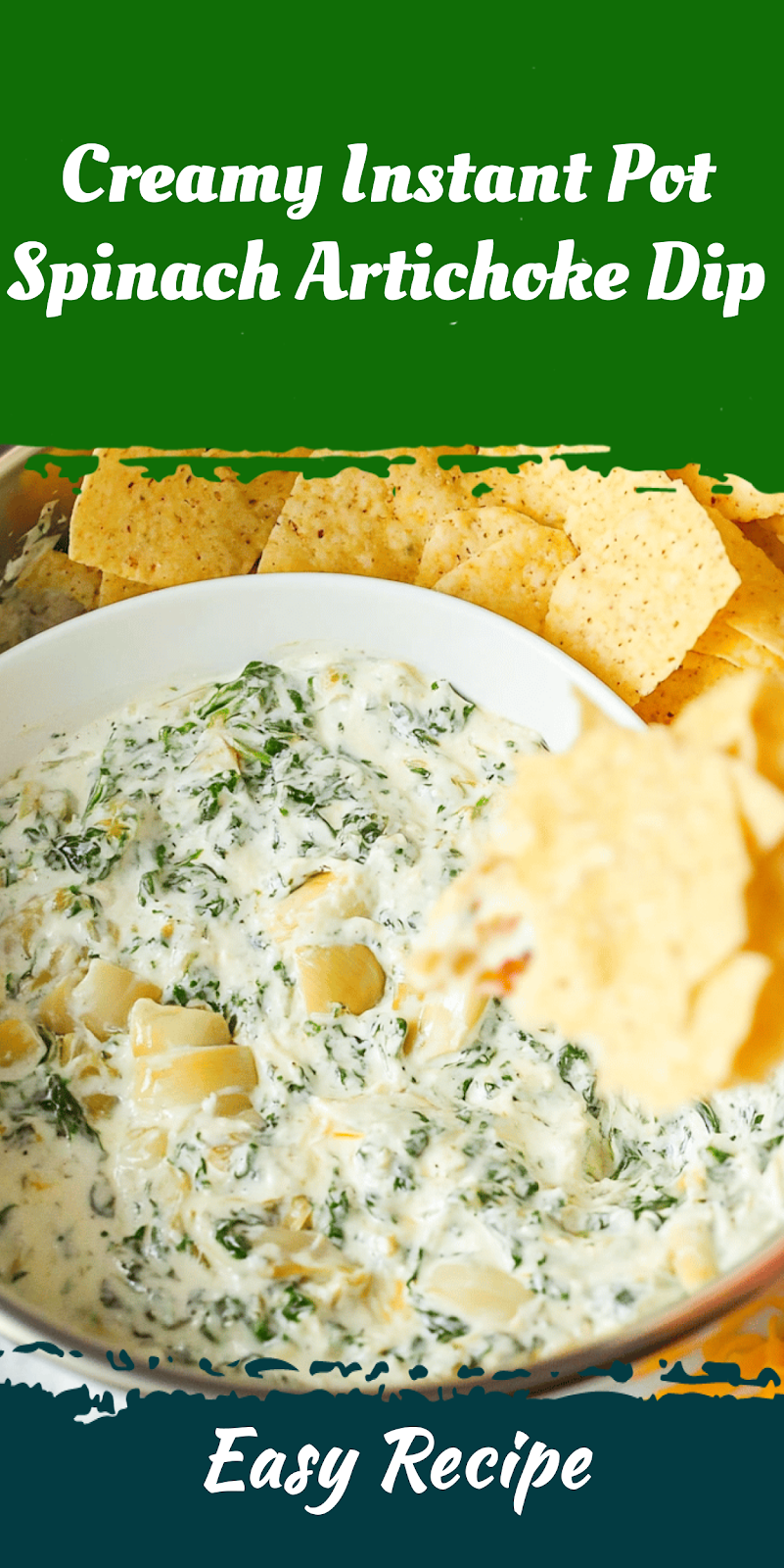 Creamy Instant Pot Spinach Artichoke Dip