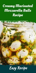 Creamy Marinated Mozzarella Balls Recipe