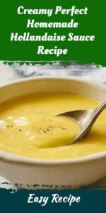 Creamy Perfect Homemade Hollandaise Sauce Recipe