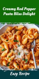 Creamy Red Pepper Pasta Bliss Delight