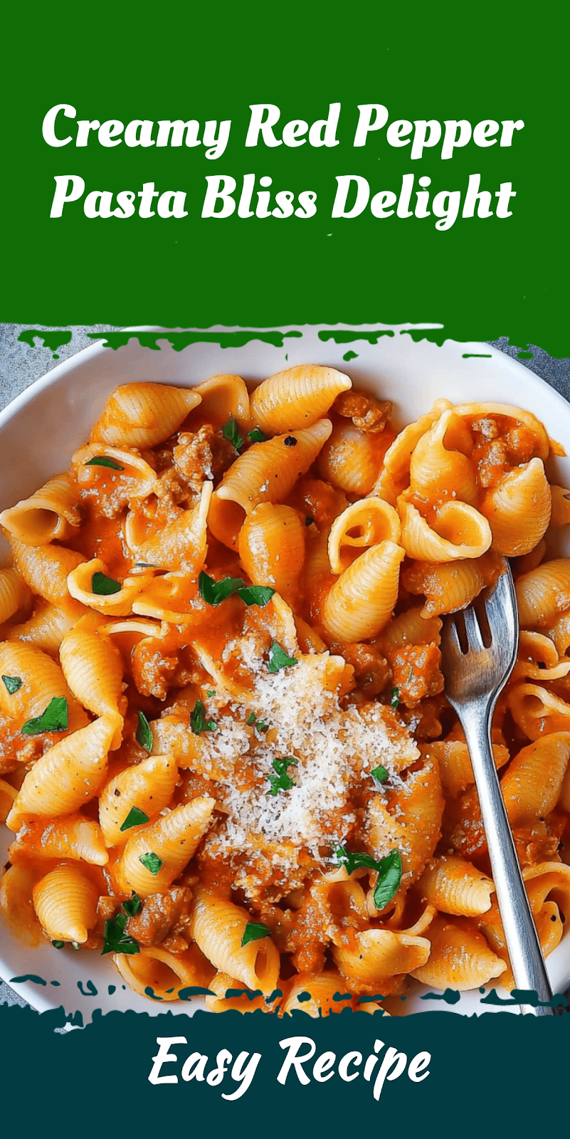 Creamy Red Pepper Pasta Bliss Delight