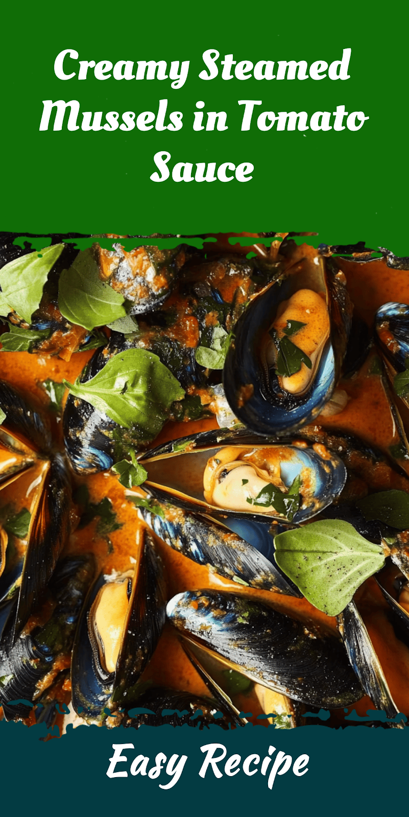Creamy Steamed Mussels in Tomato Sauce