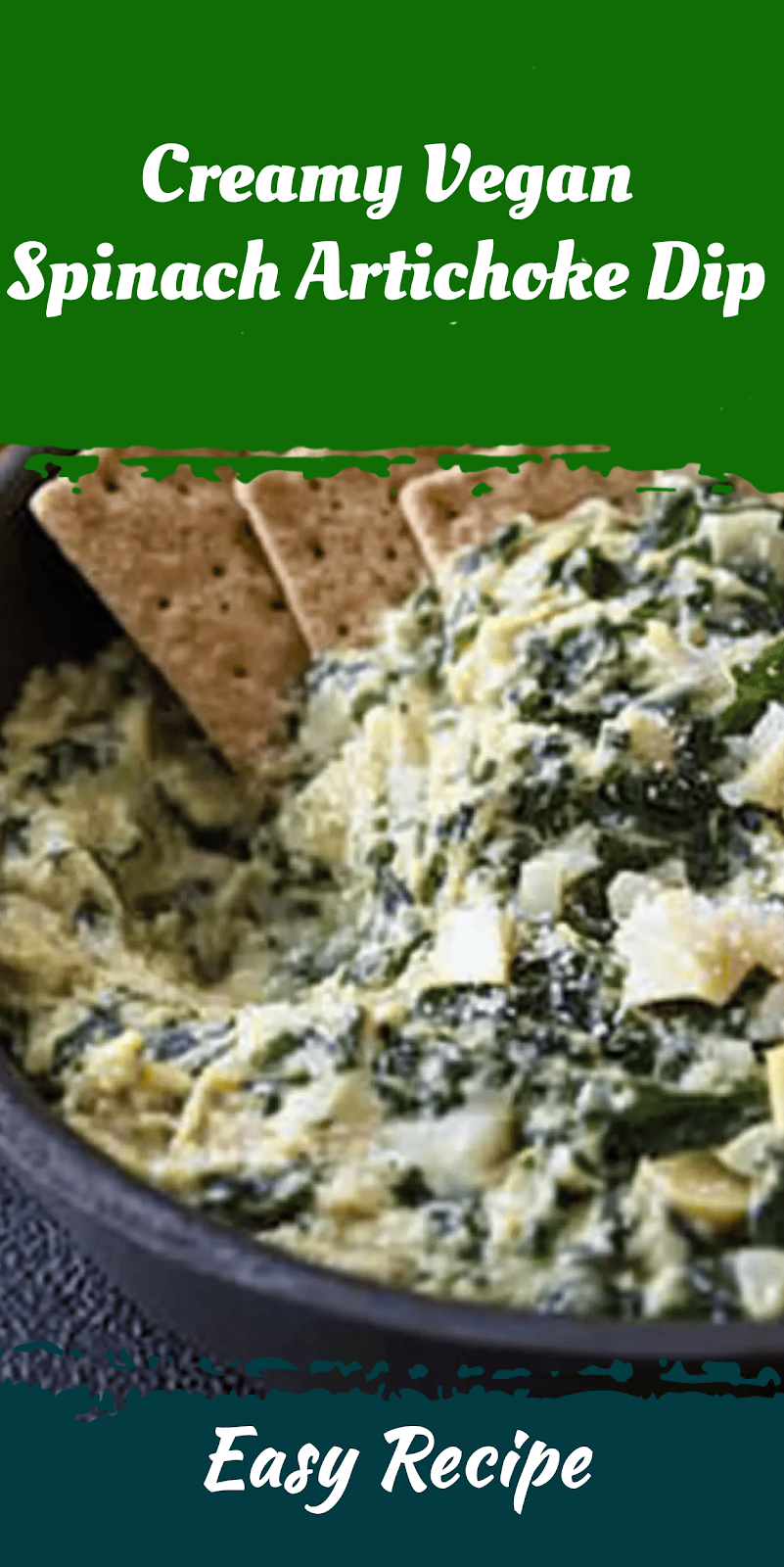 Creamy Vegan Spinach Artichoke Dip