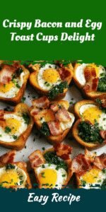 Crispy Bacon and Egg Toast Cups Delight