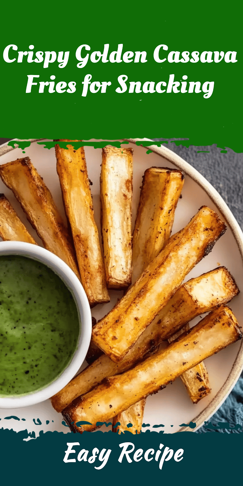 Crispy Golden Cassava Fries for Snacking