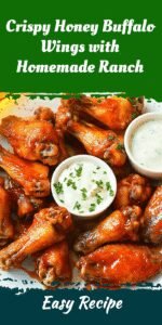 Crispy Honey Buffalo Wings with Homemade Ranch