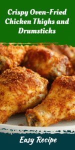 Crispy Oven-Fried Chicken Thighs and Drumsticks