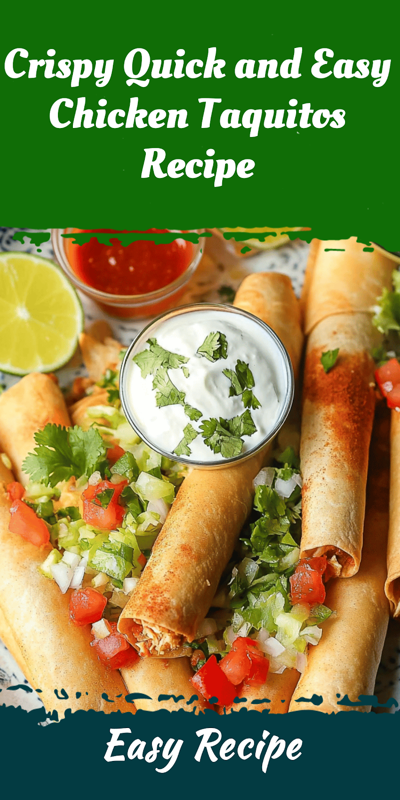 Crispy Quick and Easy Chicken Taquitos Recipe
