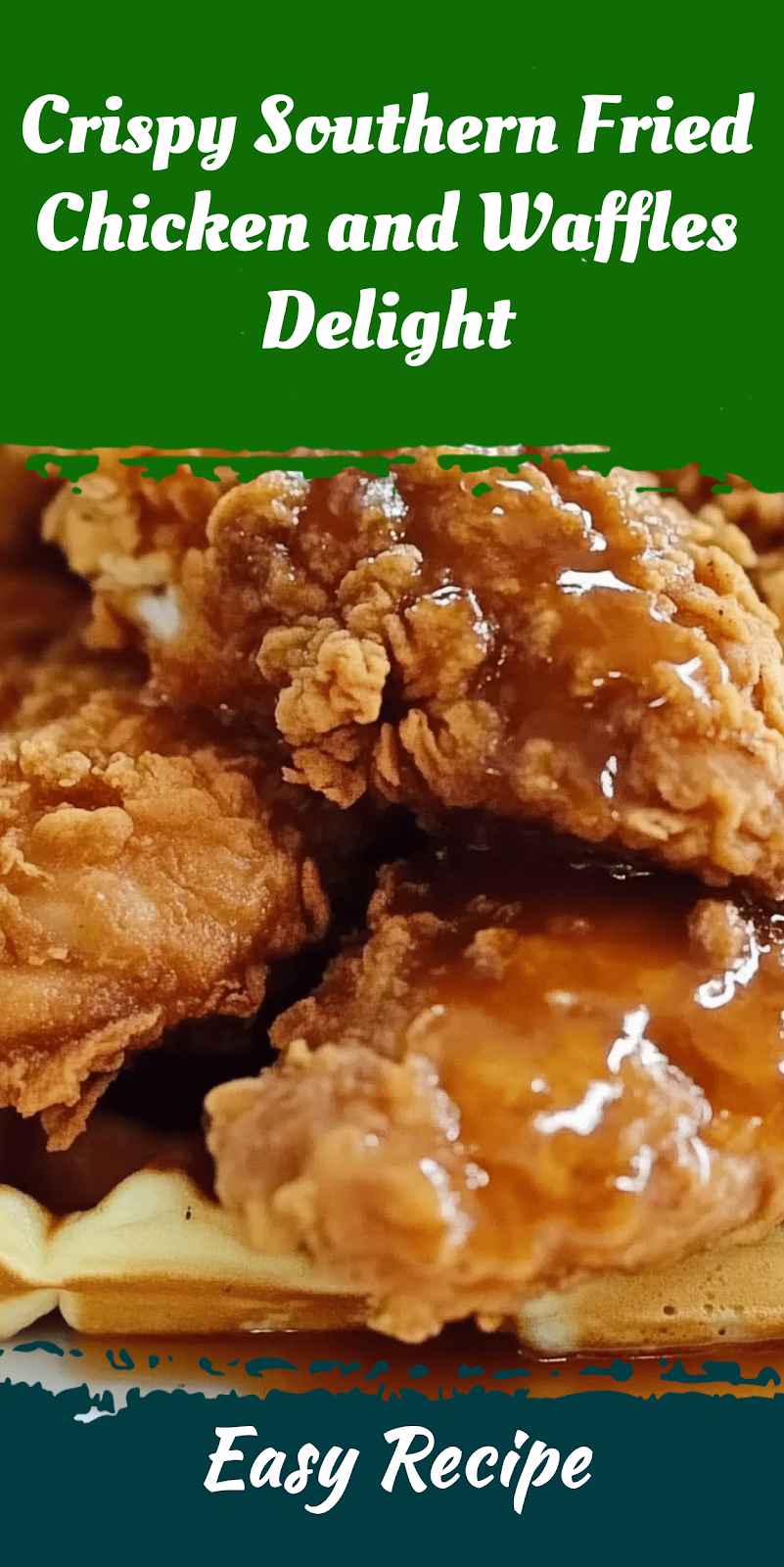 Crispy Southern Fried Chicken and Waffles Delight