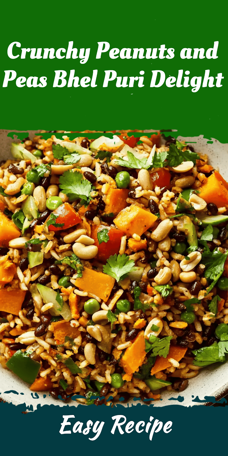 Crunchy Peanuts and Peas Bhel Puri Delight