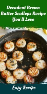 Decadent Brown Butter Scallops Recipe You'll Love