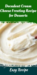 Decadent Cream Cheese Frosting Recipe for Desserts