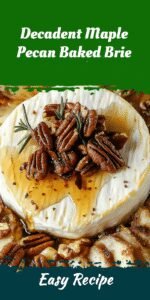 Decadent Maple Pecan Baked Brie