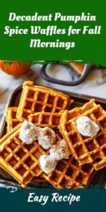 Decadent Pumpkin Spice Waffles for Fall Mornings