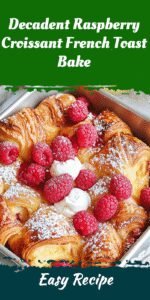 Decadent Raspberry Croissant French Toast Bake