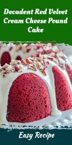 Decadent Red Velvet Cream Cheese Pound Cake