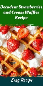 Decadent Strawberries and Cream Waffles Recipe