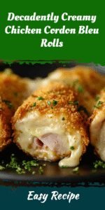 Decadently Creamy Chicken Cordon Bleu Rolls