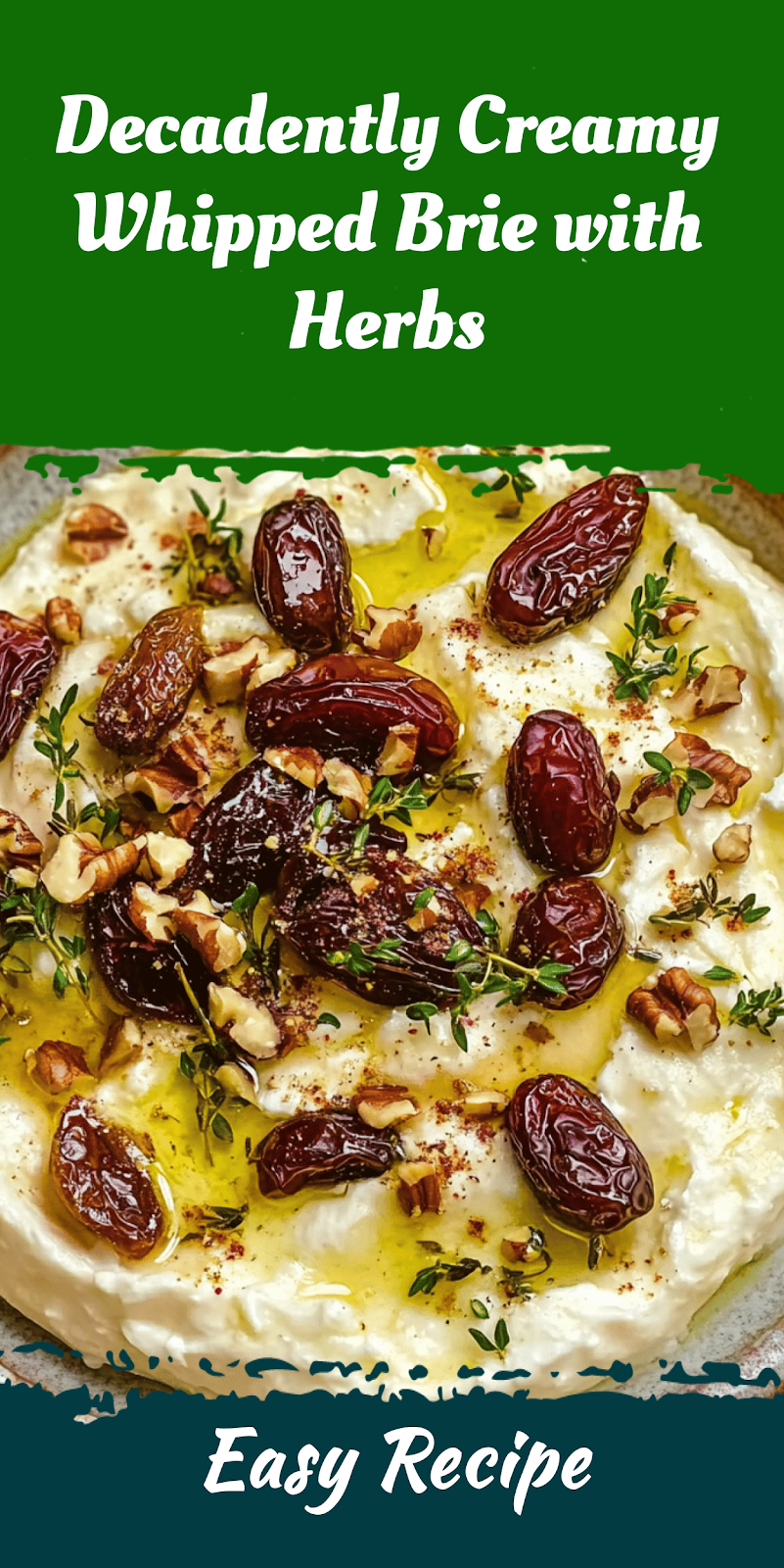 Decadently Creamy Whipped Brie with Herbs