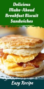 Delicious Make-Ahead Breakfast Biscuit Sandwiches