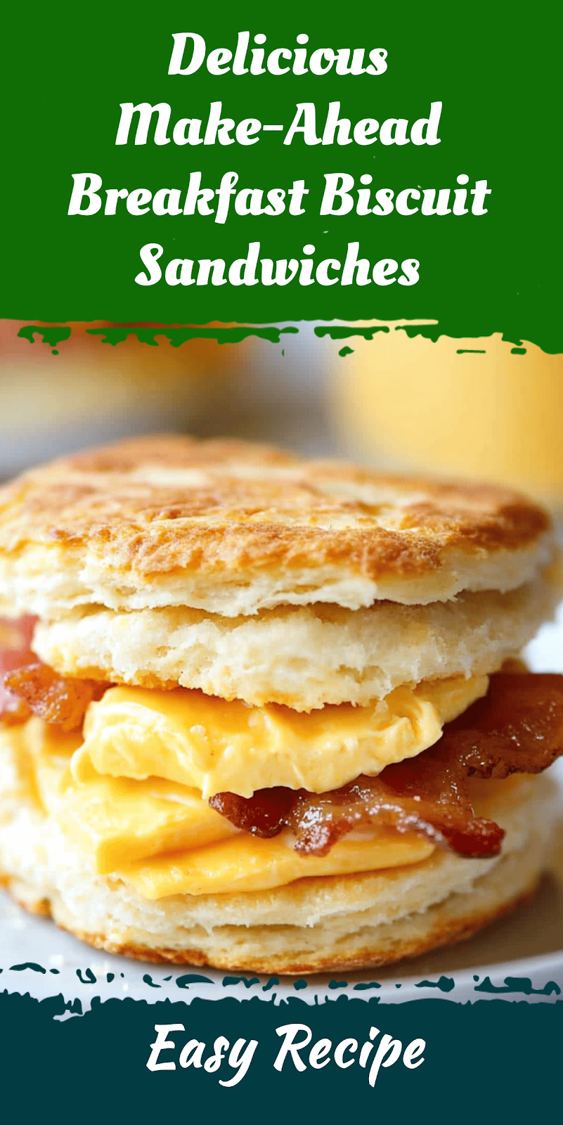 Delicious Make-Ahead Breakfast Biscuit Sandwiches
