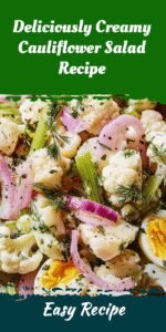 Deliciously Creamy Cauliflower Salad Recipe