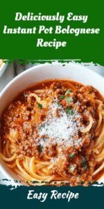 Deliciously Easy Instant Pot Bolognese Recipe