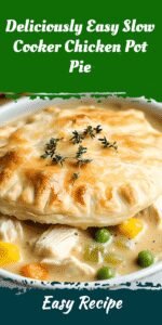 Deliciously Easy Slow Cooker Chicken Pot Pie