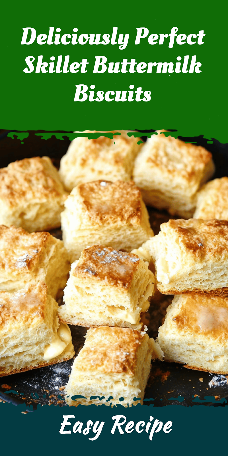Deliciously Perfect Skillet Buttermilk Biscuits