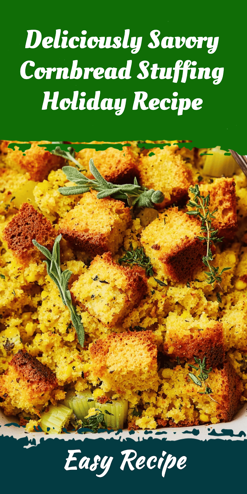Deliciously Savory Cornbread Stuffing Holiday Recipe