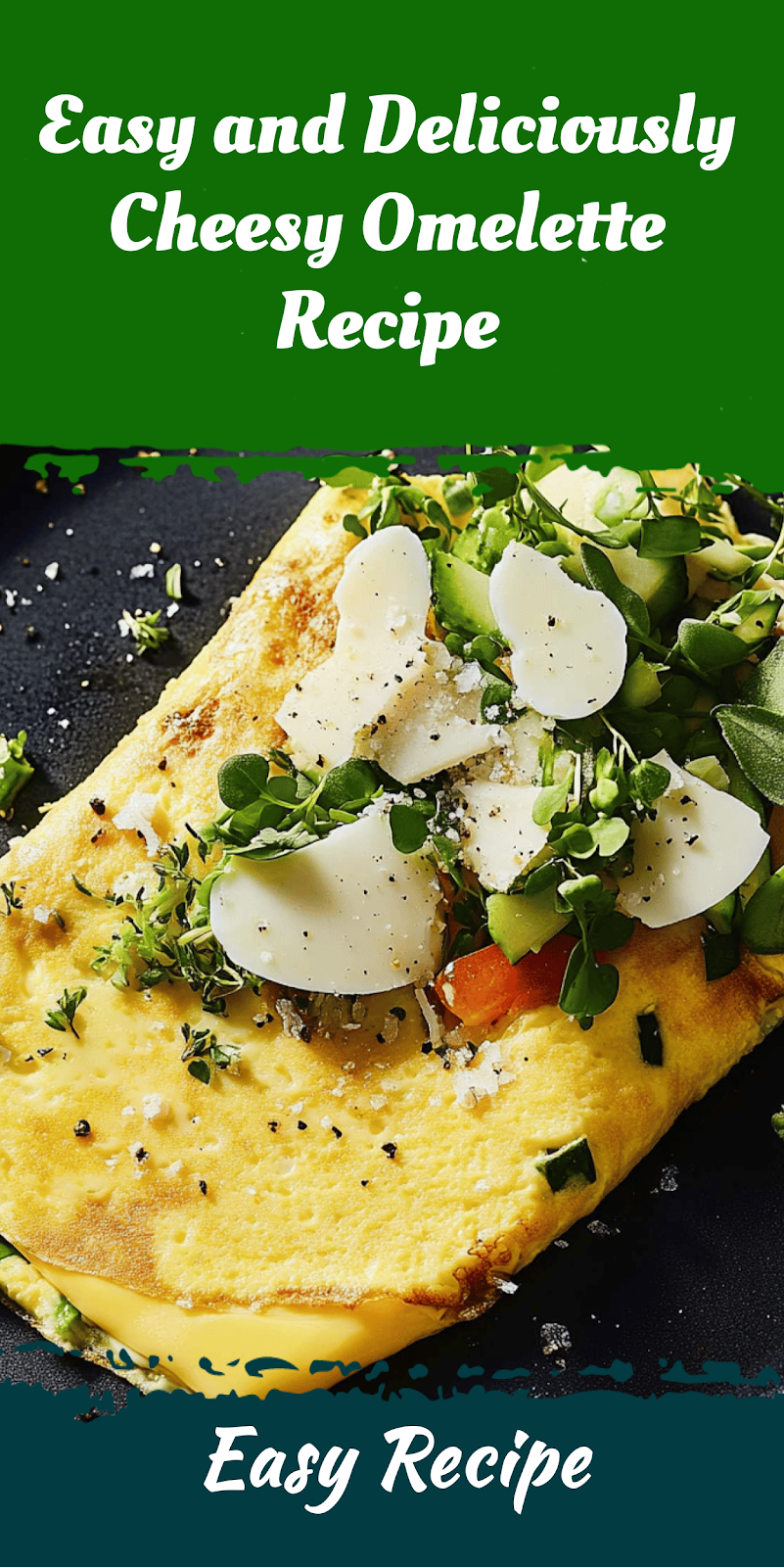 Easy and Deliciously Cheesy Omelette Recipe