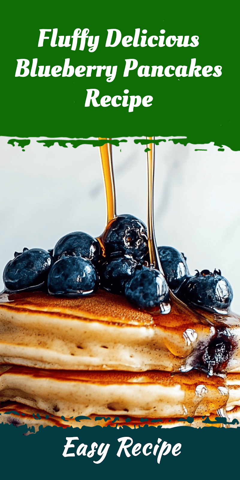 Fluffy Delicious Blueberry Pancakes Recipe