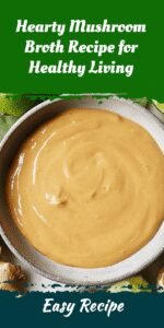 Hearty Mushroom Broth Recipe for Healthy Living