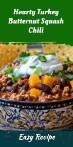 Hearty Turkey Butternut Squash Chili